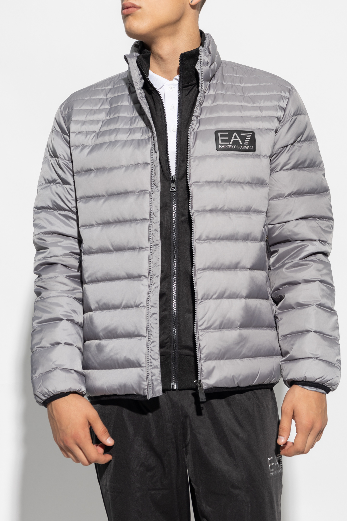 EA7 Emporio Armani Down jacket with logo Men s Clothing Vitkac